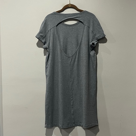 Lululemon Day Tripper T Shirt Dress Grey Casual Athleisure Comfort Women's 8 10 - Picture 2 of 5